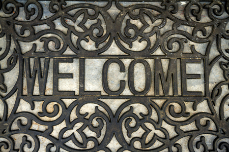 he welcome doormatの写真素材