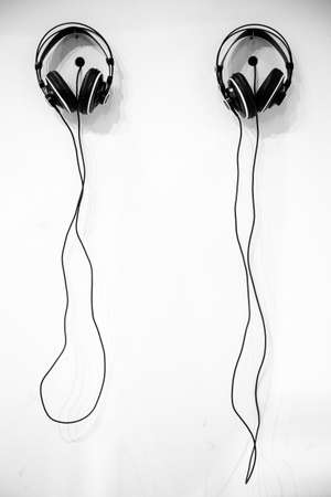 Two headphonesの写真素材