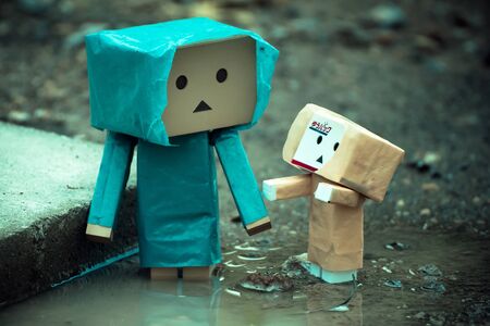 toys in the rainy seasonの写真素材