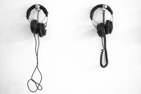 Two headphonesの写真素材