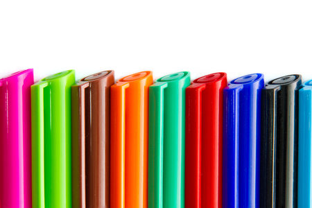 Colored ink pensの写真素材