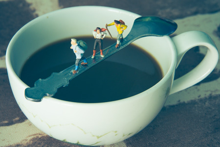 Coffee travel timeの写真素材