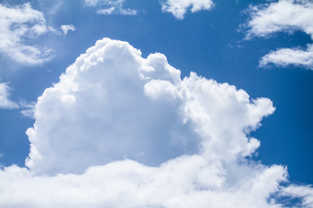 Big white cloud in the sky.の写真素材