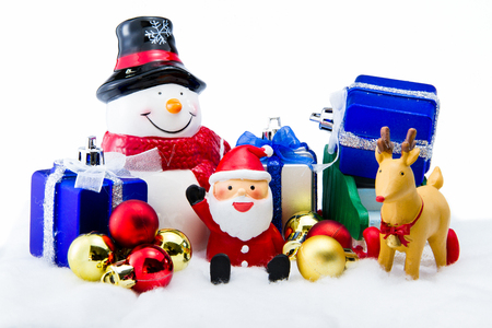 Santa Claus deliver happiness in Christmas dayの写真素材