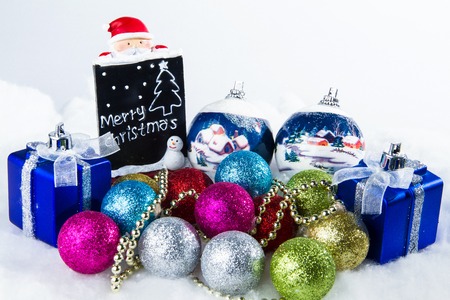 sparkle ball decorations for a Christmas day.の写真素材