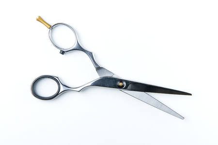 hair cutting scissors for hairdressers in beauty salonの写真素材