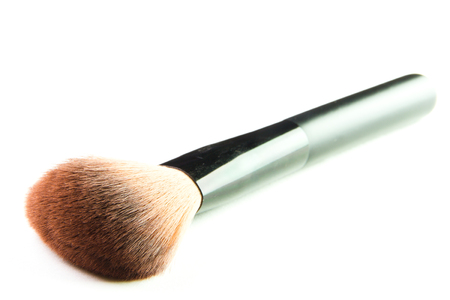 make up brush powder blusher isolated on white background.の写真素材