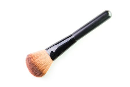 make up brush powder blusher isolated on white background.の写真素材