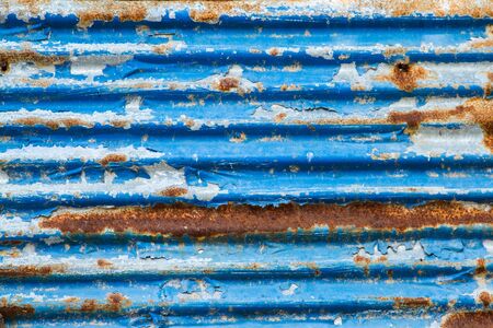 Old Texture and rusty zinc fence background.