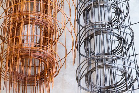 Steel Wire Mesh construction for flooring.Structural steel.の写真素材