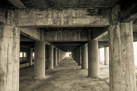 Path of columns.の写真素材