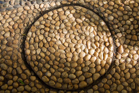 Stones floor way textures backgrounds.の写真素材