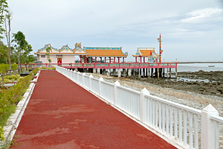 Chinese Shrine on the seaside.の写真素材
