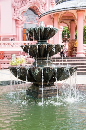Samut Prakan, Thailand - September, 15, 2016 : The fountain in the chamber of Erawan Museum in Samut Prakan.This is an mythical elephant.のeditorial素材