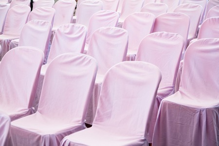 white chairs in an empty conference roomの写真素材