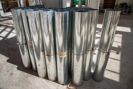 Aluminum sheets for constructionの写真素材