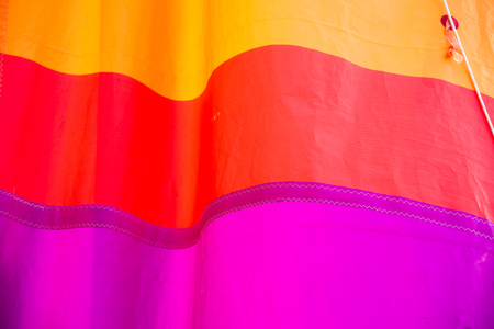 Colorful sail of sailing boatの写真素材