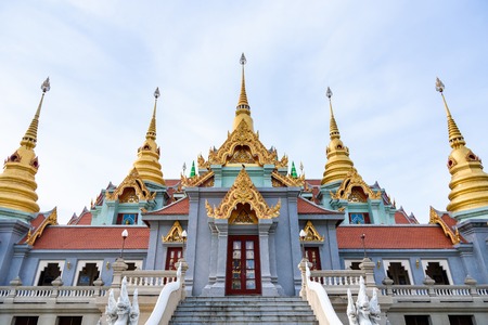 Prachuap Khiri Khan, Thailand - April, 17, 2017 : Wat Thang Sai on mountain Thongchai, The important temple in Baangrood, Prachuapkhirikhan Thailand.のeditorial素材