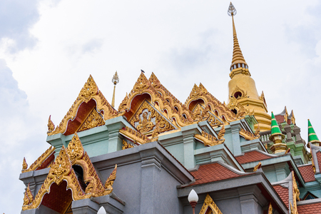 Prachuap Khiri Khan, Thailand - April, 17, 2017 : Wat Thang Sai on mountain Thongchai, The important temple in Baangrood, Prachuapkhirikhan Thailand.のeditorial素材