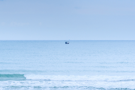 Prachuap Khiri Khan, Thailand - April, 18, 2017 : View of Baan Grood beach in Thongchai Sub district, Bangsapan District, Prachuap Khiri Khan, Thailandのeditorial素材