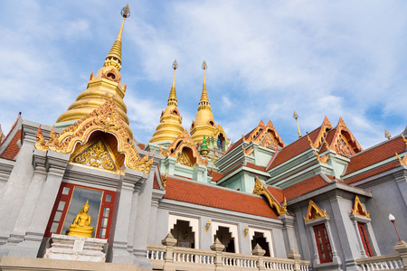 Prachuap Khiri Khan, Thailand - April, 17, 2017 : Wat Thang Sai on mountain Thongchai, The important temple in Baangrood, Prachuapkhirikhan Thailand.のeditorial素材