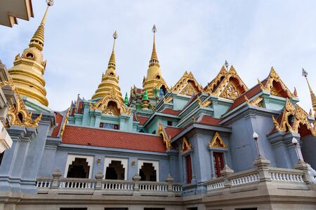 Prachuap Khiri Khan, Thailand - April, 17, 2017 : Wat Thang Sai on mountain Thongchai, The important temple in Baangrood, Prachuapkhirikhan Thailand.のeditorial素材