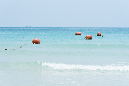 View of Namsai beach in Sattahip, Chon Buri, Thailandの写真素材