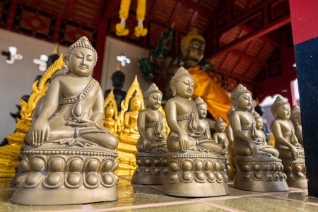 Chaiyaphum, Thailand - July, 02, 2017 : The Buddha statue in Wat Phra That Chaiyaphum Temple at Chaiyaphum, Thailandのeditorial素材