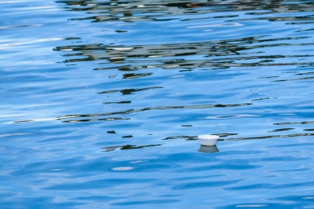 Plastic waste floating in the seaの写真素材