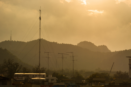 Sunset at Hua Hin.Thailandの写真素材