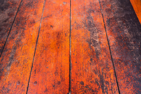 Wood plank brown texture background. wood all antique cracking furniture painted weathered white vintage peeling wallpaperの写真素材