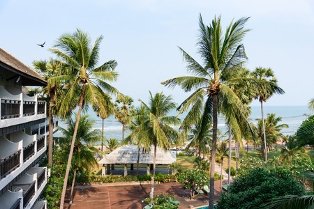 Prachuab Khirikhan, Thailand - March, 24, 2018 : View of Pattawia Resort and spa in Pranburi Prachuap Khiri Khan, Thailandのeditorial素材