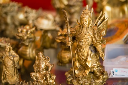 Chanthaburi, Thailand - April, 27, 2018 : The Chinese Temple at Dragon Buppharam Temple, People go to temple to pray for good luck and success in life at Chanthaburi, Thailandのeditorial素材