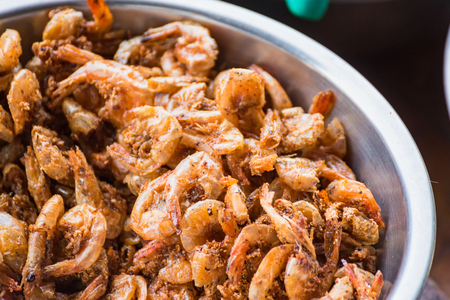 Dried shrimp, delicacy widely used as an ingredient in the thai food.Thailandの写真素材