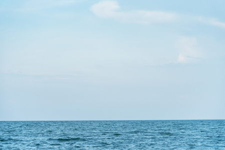 Sea with blue sky background.Thailandの写真素材