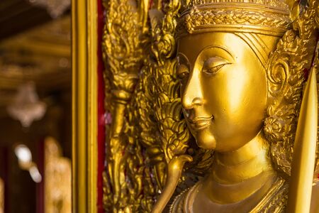 Monument of golden buddha,Temple Thailandの写真素材