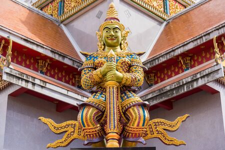 Angel statue in the temple,Ayutthaya , Thailand