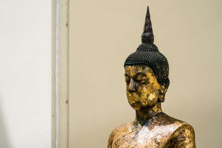 Buddha statue at Wat Chaiyo Warawithan temple, Angthong province, Thailand.