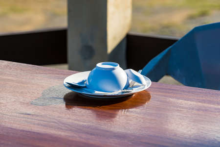 Place setting on a table. Selective focus.の写真素材