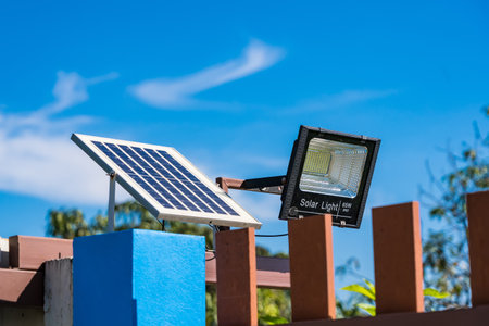 Solar panels convert light energy into electricity to save the environment.