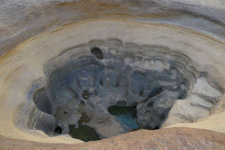 Pit midstream vortex caused by severe blow caused a large hole at Ubon Ratchathani Province