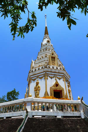 the Pagoda Buddhist saint Bone Collector at Nakhon Phanomの写真素材