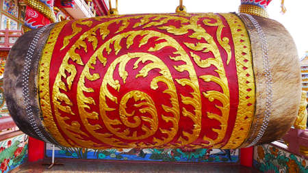 Shrine for Nezha 's Tai Tzu at Chon Buri province thailandの写真素材