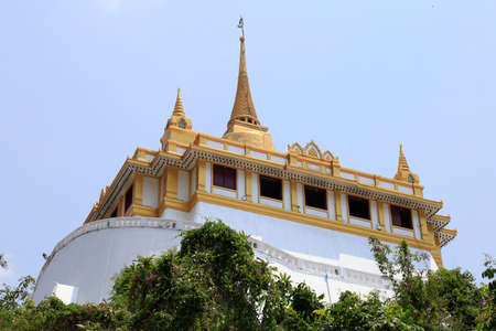 Temple of the Golden Mount,Wat Saket  in Bangkok ,Thailandの写真素材
