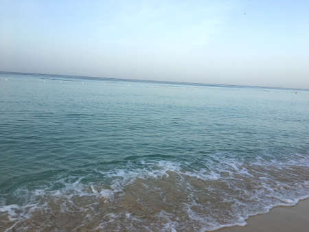 Sea of Saona Island in the Dominican Republicの写真素材