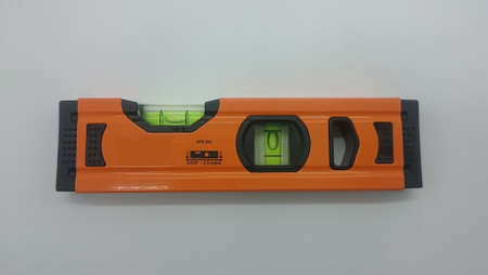 small spirit level in orange