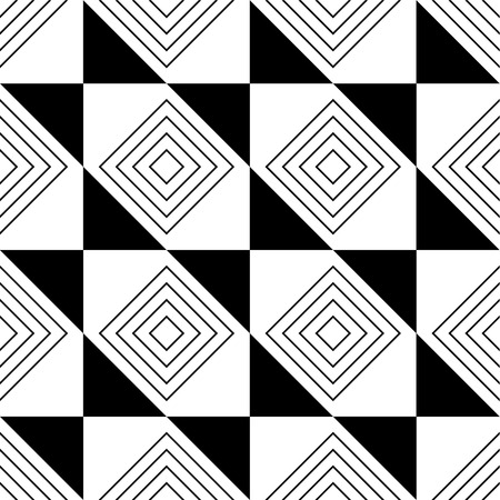 abstract, seamless pattern in black and white.のイラスト素材