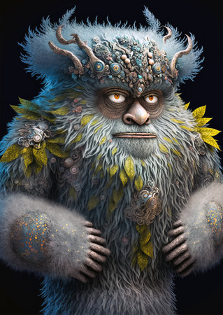 Portrait of monster, cartoon characterの素材