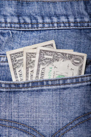 Money in a Jean Pocketの写真素材