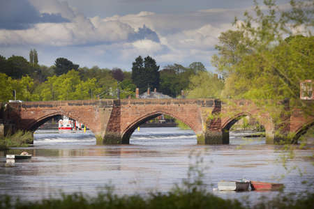 Old Bridge Chester, UKの写真素材